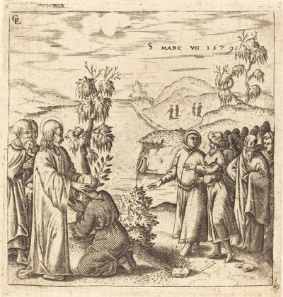 Christ guérissant un sourd - Leonard Gaultier
