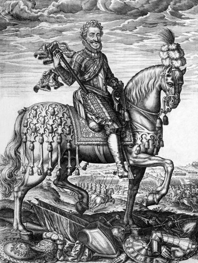 Henri IV (1553-1610) roi de France de 1589 à 1610, gravure de Léonard Gaultier - Leonard Gaultier