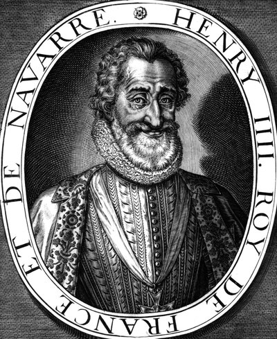 Henri IV (1553-1610) roi de France en 1589-1610, gravure de Leonard Gaultier et N. de Mathoniere - Leonard Gaultier
