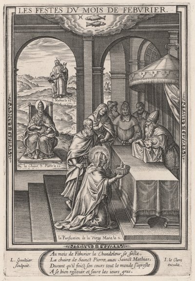Les fêtes du mois de février : la purification de la Vierge - Leonard Gaultier