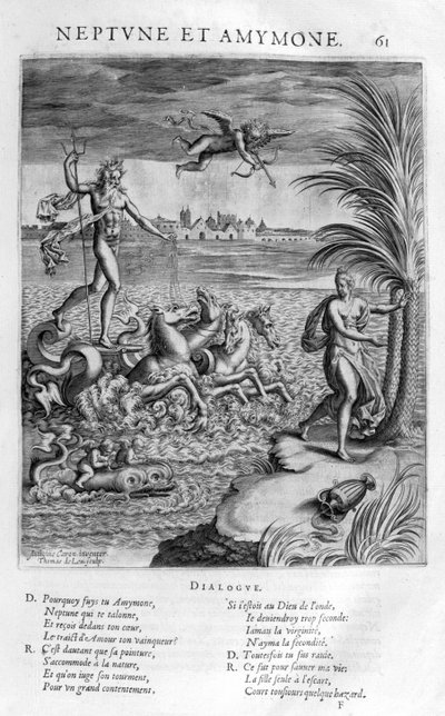 Neptune avec Amymone, fille de Danaus, qu