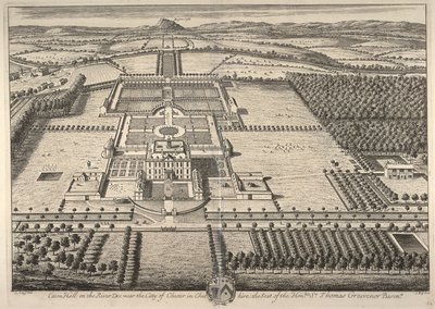Eaton Hall sur la rivière Dee près de la ville de Chester dans le Cheshire, la résidence de l