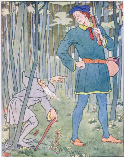 Il rencontra un petit vieil homme gris - Leonard Leslie Brooke