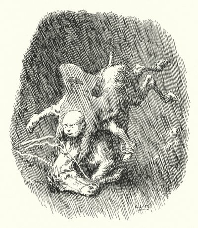 John Cook avait une petite jument grise (gravure) - Leonard Leslie Brooke