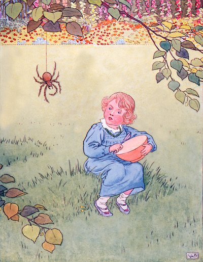 Petite Miss Muffet - Leonard Leslie Brooke