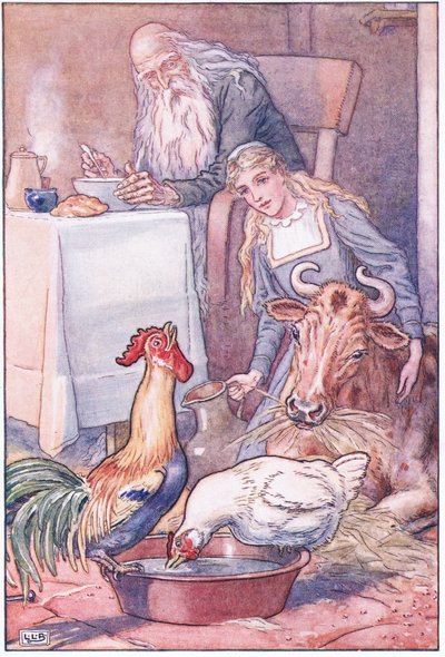 Jolis poussins et vache tachetée, quelle sera notre réponse maintenant - Leonard Leslie Brooke