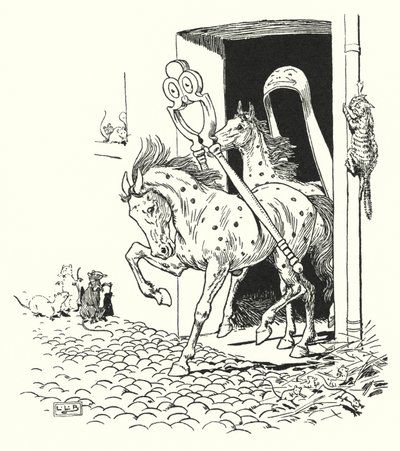 Les Casse-noisettes et les Pinces à sucre (lithographie) - Leonard Leslie Brooke