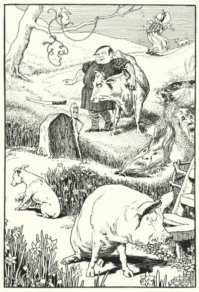 La vieille femme et son cochon - Leonard Leslie Brooke