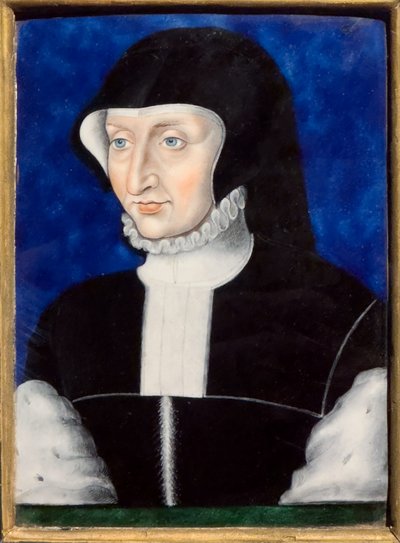 Antoinette de Bourbon, circa 1567 (Polychrome enamel on copper)Écouen, musée national de la Renaissance - Leonard Limosin
