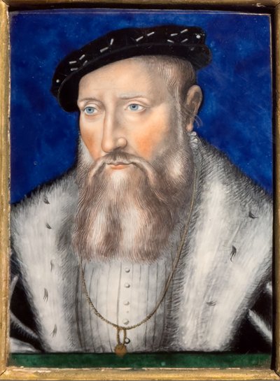 Claude de Guise, vers 1567 (Émail polychrome sur cuivre) - Leonard Limosin