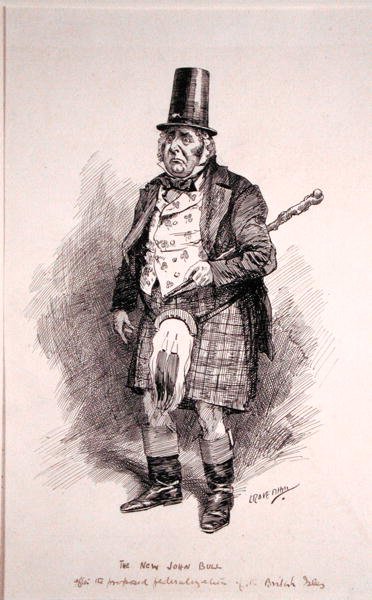 Le Nouveau John Bull, illustration de Punch, publiée le 26 octobre 1910 - Leonard Raven Hill