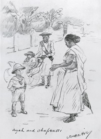 Ayah et Chaprasi - Leonard Raven Hill