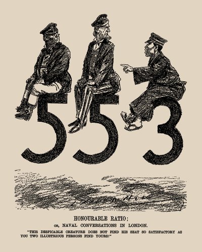 Honourable Ratio ou Conversations navales à Londres. Punch - Leonard Raven Hill