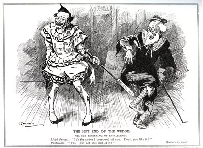 Lloyd George, en tant que président du Board of Trade, protégeant l