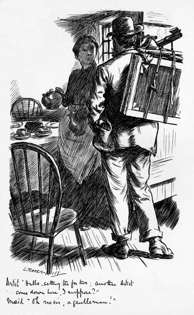 Oh non monsieur un gentleman, vers 1899 - Leonard Raven Hill