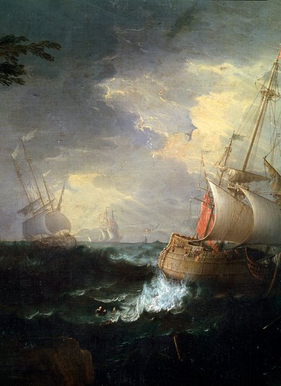 Mer orageuse (détail) - Leonardo Coccorante