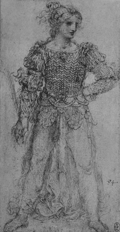 Une femme portant un corsage de rubans entrelacés, vers 1480 - Leonardo da Vinci