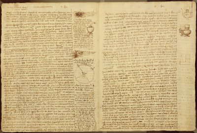 Une page du Codex Leicester, 1508-12 - Leonardo da Vinci