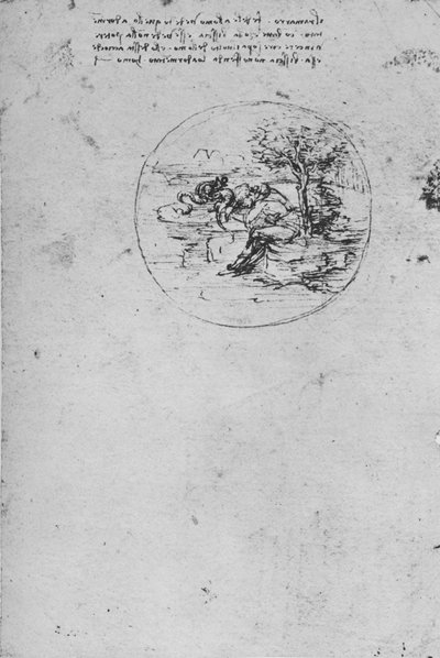 Allégorie du lézard symbolisant la vérité, vers 1480 1945 - Leonardo da Vinci