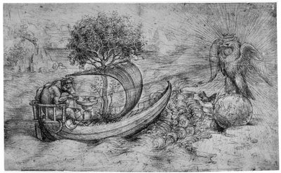 Allégorie avec loup et aigle, vers 1516 1954 - Leonardo da Vinci