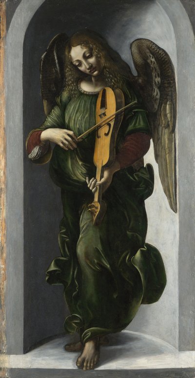 Un ange en vert avec une vielle, vers 1490-1499 - Leonardo da Vinci,