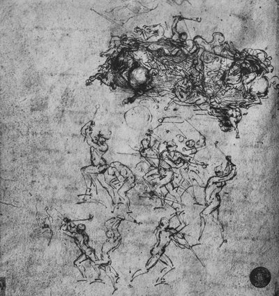 Bataille de cavaliers et de fantassins - Leonardo da Vinci