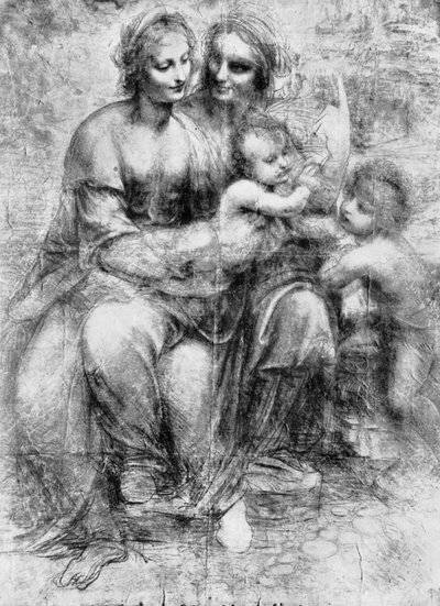Dessin de Sainte Anne avec la Vierge à l