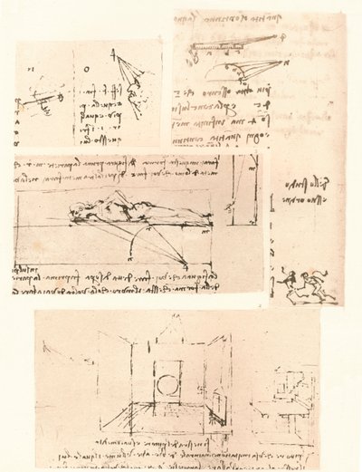 Quatre dessins illustrant la pratique de la peinture, vers 1472-1519, 1883 - Leonardo da Vinci