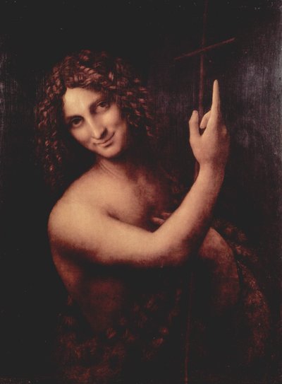 Français :  Saint Jean Baptiste Saint Jean Baptiste - Leonardo da Vinci