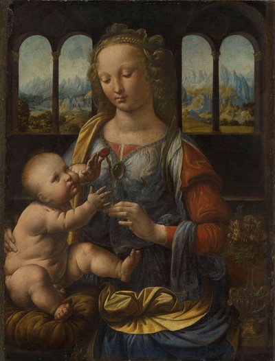 Allemand : Madonna mit der Nelke Madonna of the Carnation - Leonardo da Vinci