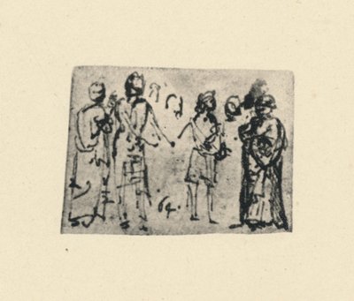 Groupe de figures, vers 1480, 1945 - Leonardo da Vinci