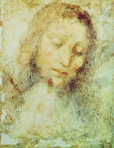 Tête du Christ - Leonardo da Vinci