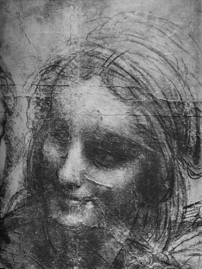 Tête de Sainte Anne - Vierge et Enfant avec Sainte Anne et l