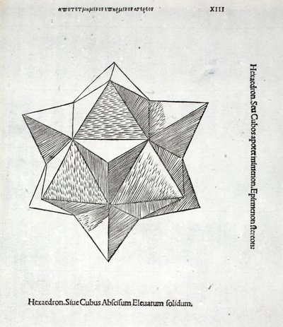 Hexaedron abscisum elevatum solidum, illustration de 