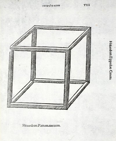 Hexaèdre planum vacuum, illustration de 