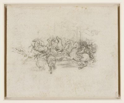 Léonard de Vinci - RCIN 912339, Une cavalcade vers 1503-4 - Leonardo da Vinci