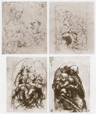 Madone, 15e siècle - Leonardo da Vinci