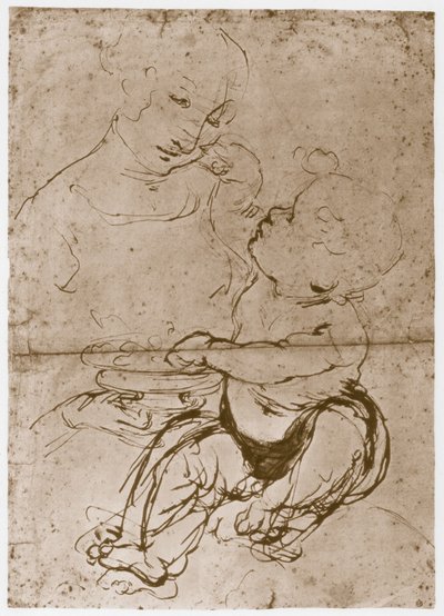 Madone avec le plat de fruits - Leonardo da Vinci