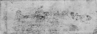 Hommes labourant et creusant, vers 1480 - Leonardo da Vinci