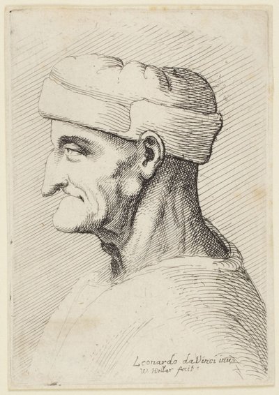 Le vieil homme à la casquette - Leonardo da Vinci