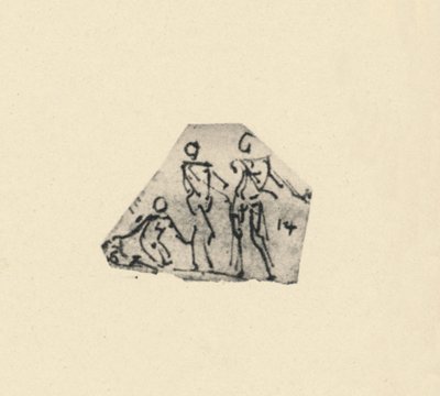 Esquisse de trois figures, vers 1480 - Leonardo da Vinci