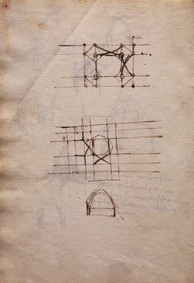 Études pour la lanterne de la cathédrale - Leonardo da Vinci