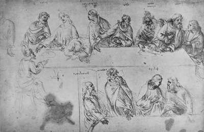 Études pour La Cène - Leonardo da Vinci