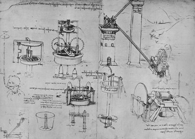 Études de pompes à succion, tubes d