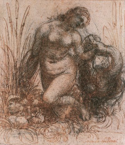 Étude pour Léda et le cygne - Leonardo da Vinci