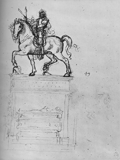 Étude pour un monument équestre, c1480 1945 - Leonardo da Vinci