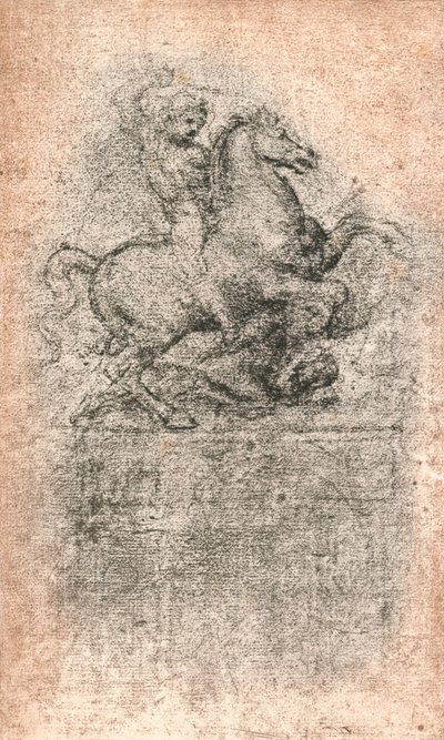 Étude pour le Monument Sforza, c1482-c1499 1883 - Leonardo da Vinci