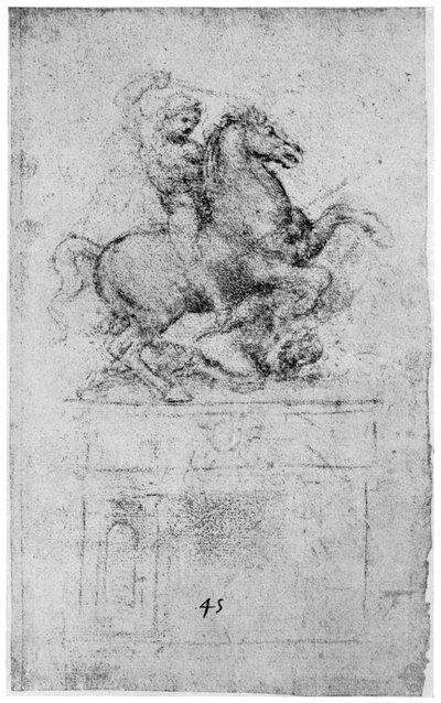 Étude pour le monument Trivulzio - Leonardo da Vinci