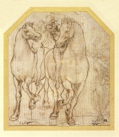 Étude de chevaux et de cavaliers, vers 1480 - Leonardo da Vinci