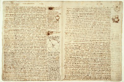 Le Codex Hammer, pages 124-127 - Leonardo da Vinci